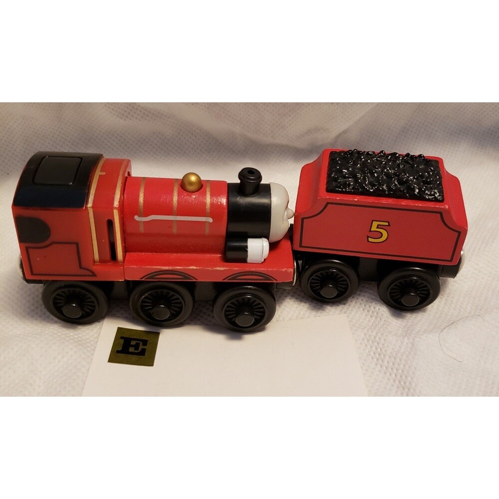 Talking James And Tender From Thomas And Friends Wooden Trains Tested Works! - Picture 4 of 7